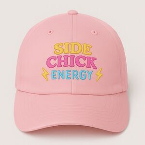 Pink Embroidered Aesthetic Hat • Cute Womens Trucker Cap • Empowerment Statement